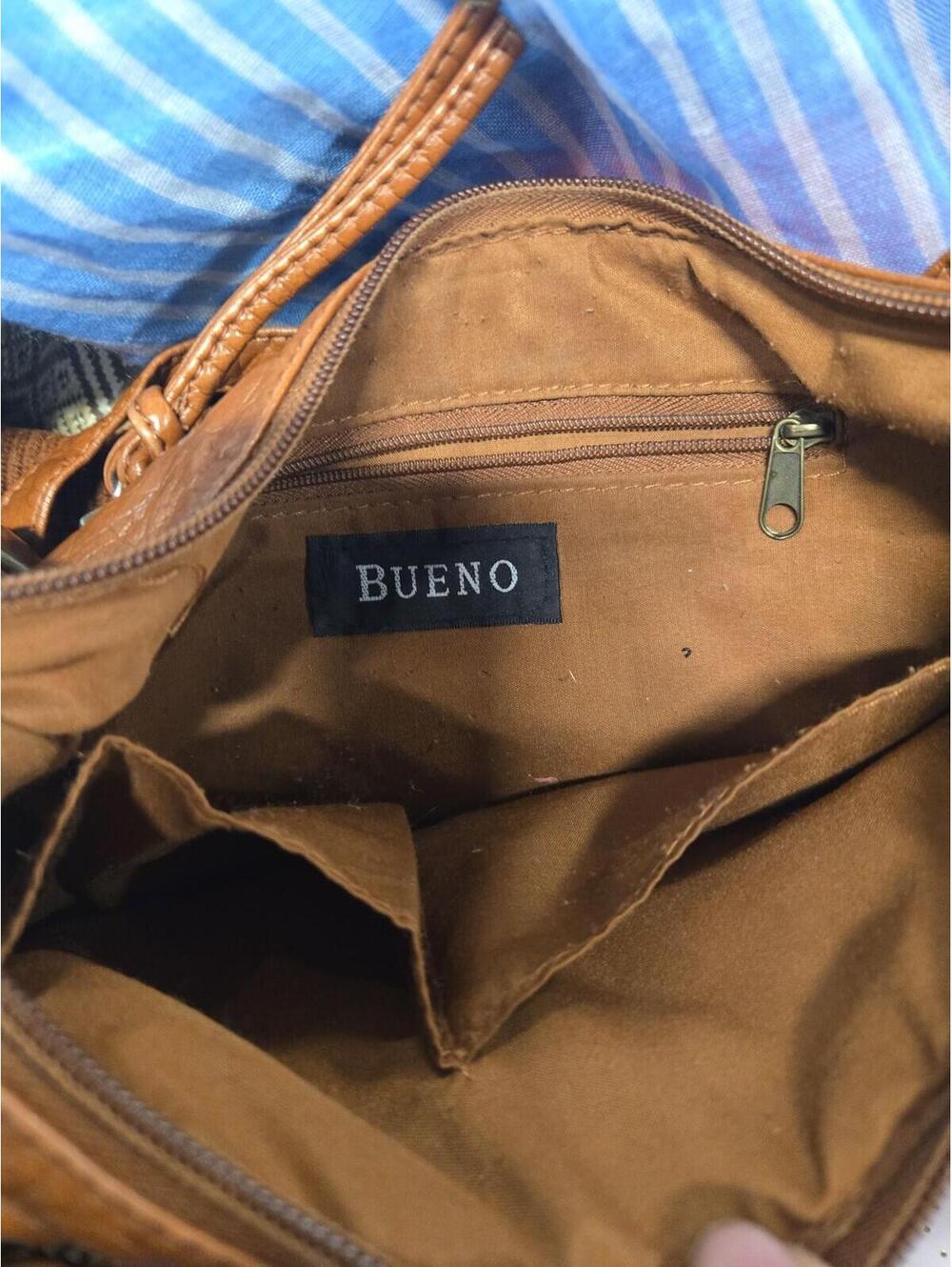 Bueno Cognac Faux Leather Crossbody Bag - Picture 2 of 4